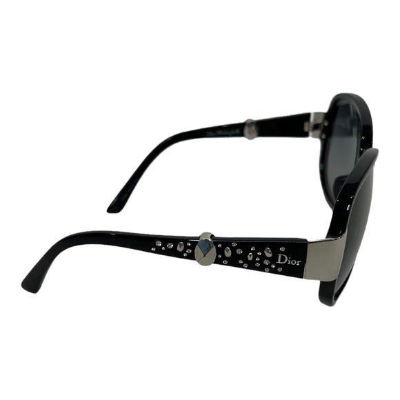 Christian Dior NET03BXHCH Women\'s Midnight K Rhinestones‎ Sunglasses Black main image 5